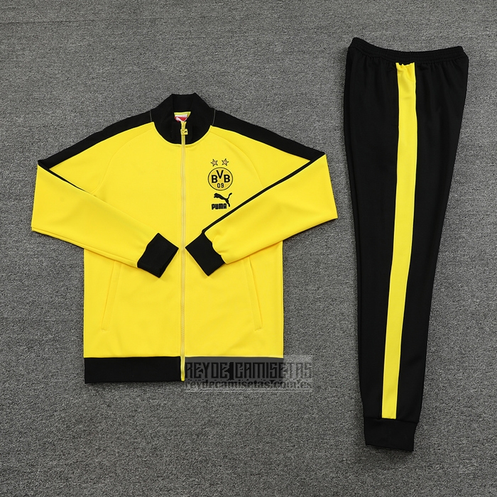 Chandal de Chaqueta del Borussia Dortmund 2023-2024 Amarillo
